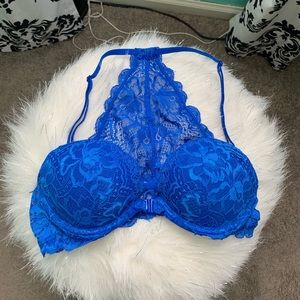 VS PINK Blue Lace Bra